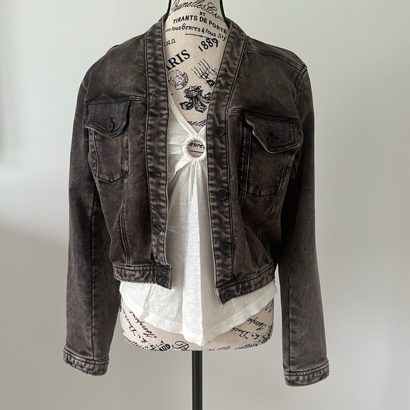Anthropologie Cropped Denim Jacket - Picture 9 of 15